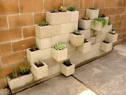20 utilisations créatives des blocs de béton dans votre maison et jardin