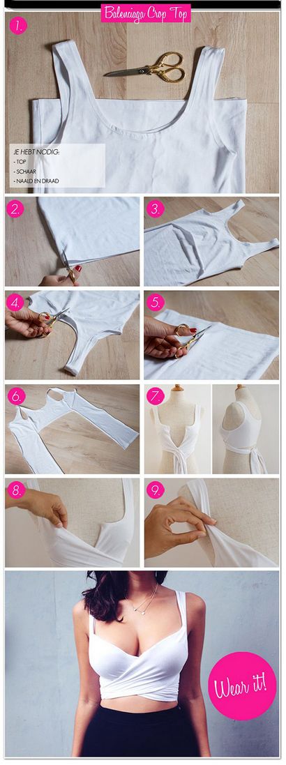 20 Tutoriels Top-récolte bricolage faits à partir de vieux vêtements