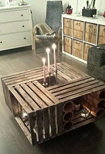 20 Tables basses Crate en bois bricolage, modèles Guide