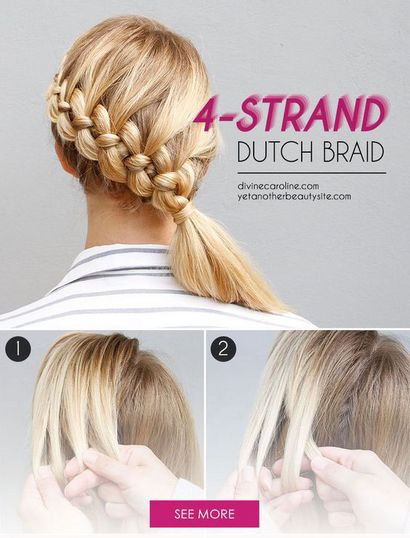 20 Einfach und kreative Dutch Braid Haar Tutorials