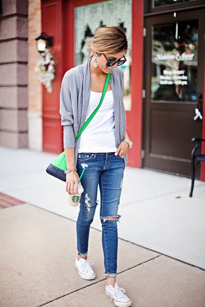 20 Style-Tipps, wie Distressed Denim & amp tragen; Zerrissene Jeans