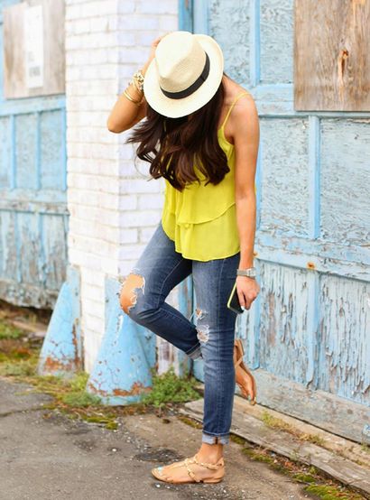 20 Conseils de style sur la façon de porter Distressed Denim & amp; Jeans déchirés