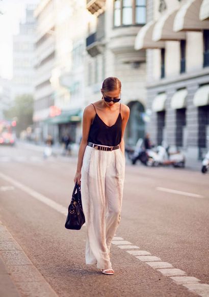 20 Style-Tipps, wie Wide Leg Palazzo Hosen tragen