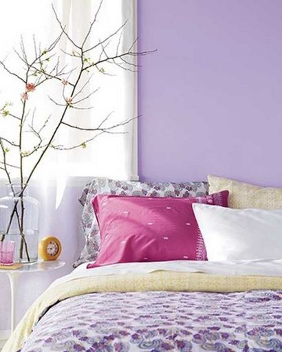 22 Modern Interior Design Ideas mit lila Farbe, kühle Innenfarben