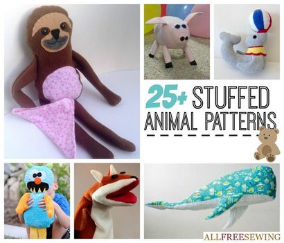 25 Modèles simples animaux en peluche