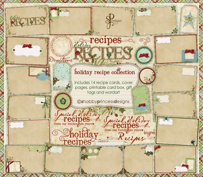 25 Cartes de recettes imprimables gratuites - Accueil Souvenirs de cuisine