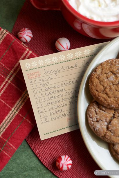 25 Cartes de recettes imprimables gratuites - Accueil Souvenirs de cuisine