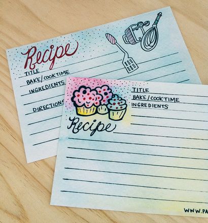 25 Cartes de recettes imprimables gratuites - Accueil Souvenirs de cuisine