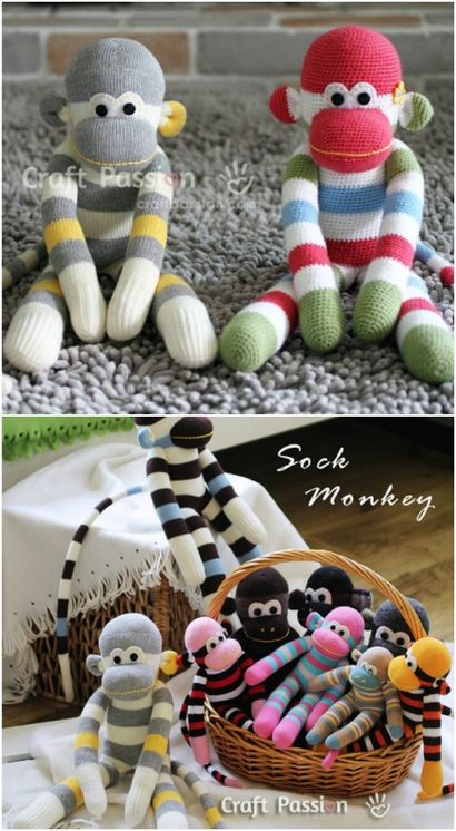 25 Désespérément Adorable DIY Sock Jouets rapide et facile Projets - Bricolage - Artisanat