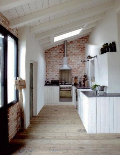 25 cuisines modernes et de l'intérieur Mur de briques Design Ideas