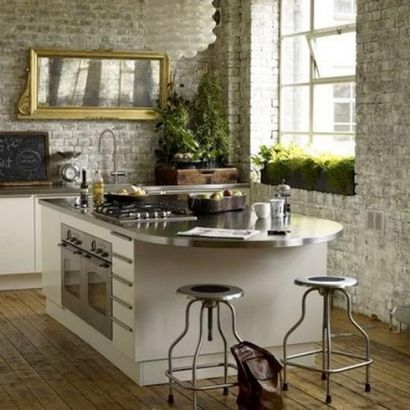 25 cuisines modernes et de l'intérieur Mur de briques Design Ideas