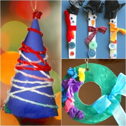 26 Plus facile Décorations de Noël pour les tout-petits et enfants d'âge préscolaire - Hooligans Happy