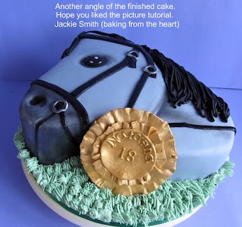 2D-Pferdekopf Kuchen