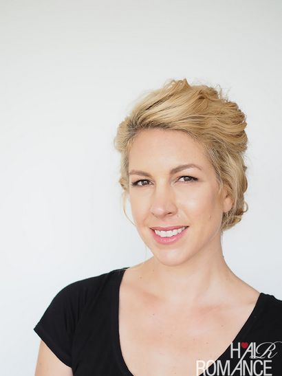 2 min updo pour les cheveux bouclés - Romance cheveux (de la romance) 2 min updo pour les cheveux frisés - cheveux Romance