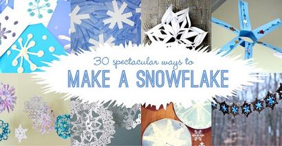 30 Idées - façons de faire un flocon de neige - la main sur notre croissance