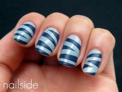 30 Nail Designs rayures et semble essayer avec