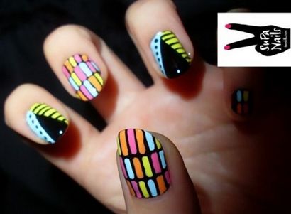 30 Nail Designs rayures et semble essayer avec