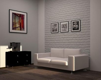 33 Modern Interior Design Ideas betonend Weiß Brick Walls