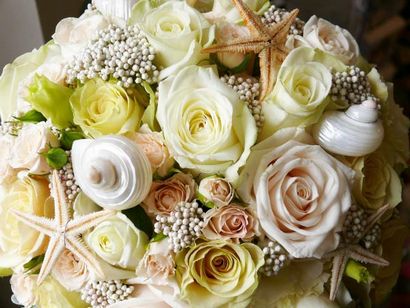 35 Strand-Hochzeit Bouquets - Destination Wedding Details