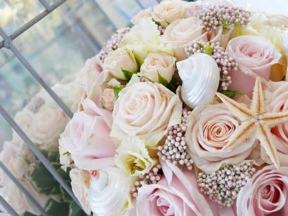 35 Strand-Hochzeit Bouquets - Destination Wedding Details