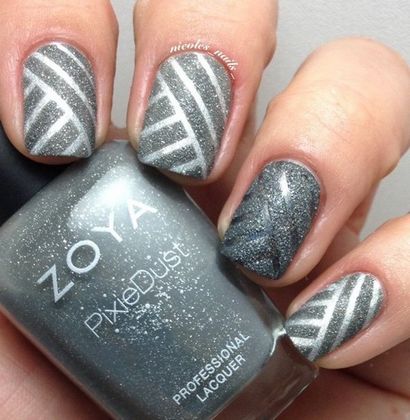 35 Grau Nail Art Design, Kunst und Design