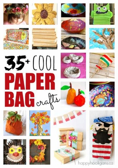 35 choses très cool de faire avec un sac en papier - Happy Hooligans