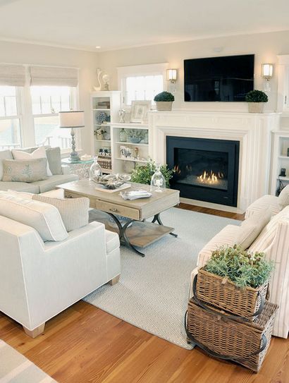 36 Crème légère et Beige Living Room Design Ideas