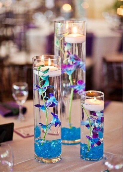 37 Fleurs flottantes et des bougies (bougies) Centerpieces 37 Fleurs flottantes et bougies Centerpieces
