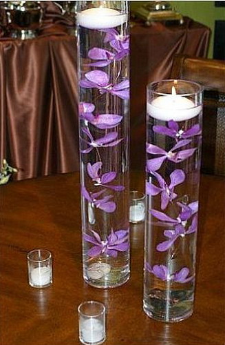 37 Fleurs flottantes et des bougies (Centerpieces) pièces maîtresses 37 Fleurs flottantes et bougies Centerpieces