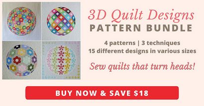 3D Blumeapplique Quilt Muster-6 Entwürfe sind im Preis inbegriffen