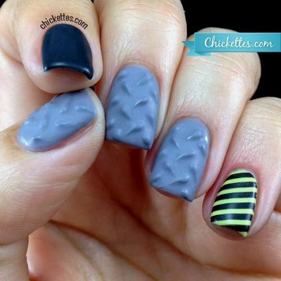 3D texturé Ongles Diamond Plate - Chickettes Soak-Off Gel Polish, Nuances Nail Art et Tutoriels