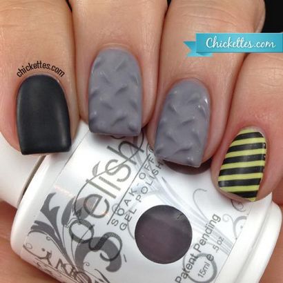 3D texturé Ongles Diamond Plate - Chickettes Soak-Off Gel Polish, Nuances Nail Art et Tutoriels