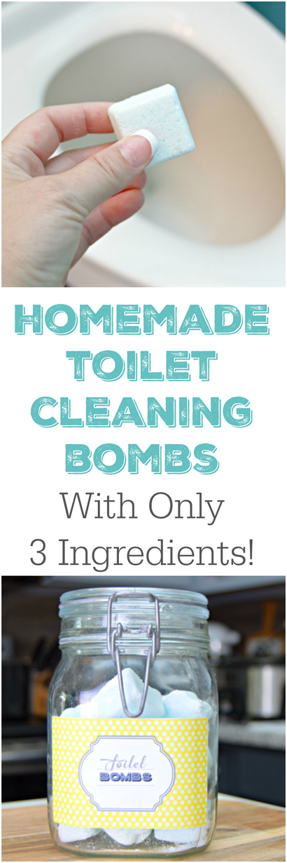 3 toilettes Ingrédients Homemade Bombes de nettoyage - Mom 4 Real