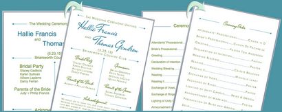3 étapes pour un programme de mariage élégant Fan, papier ICV (papier) 3 étapes pour un programme de mariage élégant Fan, papier ICV