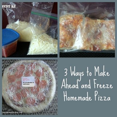 3 Wege zu Ahead und Freeze-Selbst gemachte Pizza - Organisieren Sie sich dünne