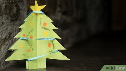 3 Wege, um ein Papier Weihnachtsbaum Make