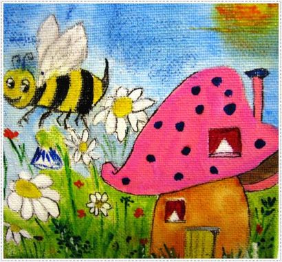 40 idées de peinture de toile impressionnant pour les enfants