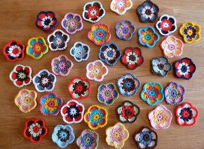 40 fleurs au crochet et quoi faire avec eux - Mollie Makes