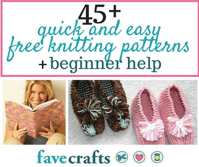 45 Schnelle und einfache Free Knitting Patterns und Anfänger Hilfe