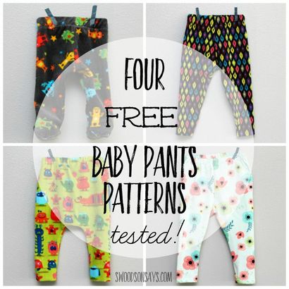 4 Libère Pantalons bébé modèles de couture testés
