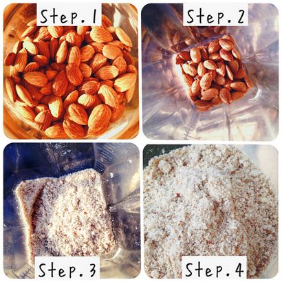 4 étapes simples pour faire de votre propre amande farine, aliments entiers simplement