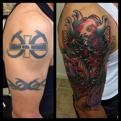 55 Brilliant Tattoo Cover Ups Des idées (comment faire ups couverture de tatouage) 55 Brilliant Tattoo Cover Ups Idées