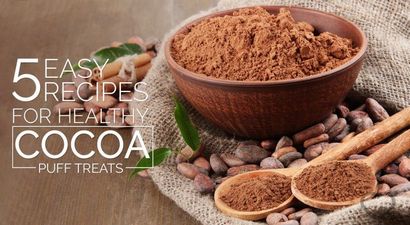 5 Recettes faciles pour la santé de cacao Puff Treats