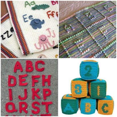 5 façons simples de lettres Crochet couvertures ONTO