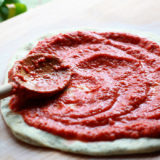 5 minutes sans cuisson frais Sauce tomate Pizza - Cuisine traité