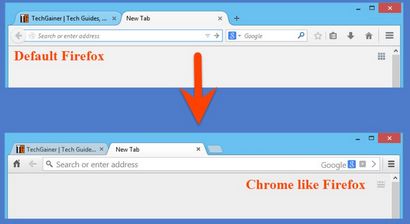 5 étapes Faire ressembler à Firefox comme navigateur Chrome, TechGainer