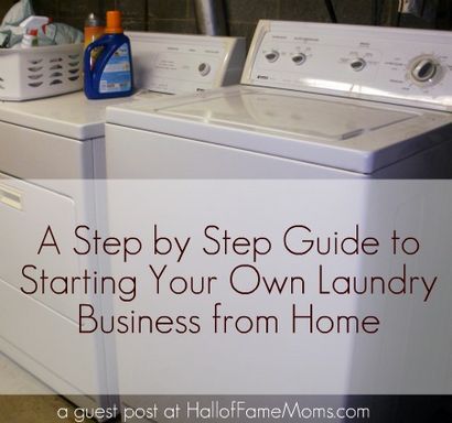 6 Schritte zum Hinzufügen eines Wäsche Geschäft von zu Hause starten