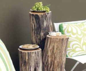 7 façons créatives de transformer des bûches de bois et des souches d'arbres dans des accessoires uniques