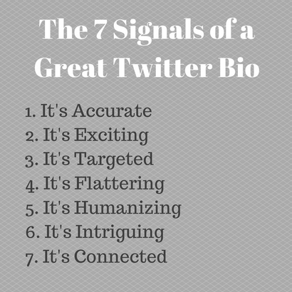 7 Ingrédients clés d'un grand Twitter Bio facile à ne pas manquer