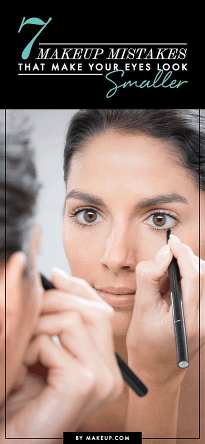 7 Make-up Fehler, dass Ihre Augen kleiner aussehen